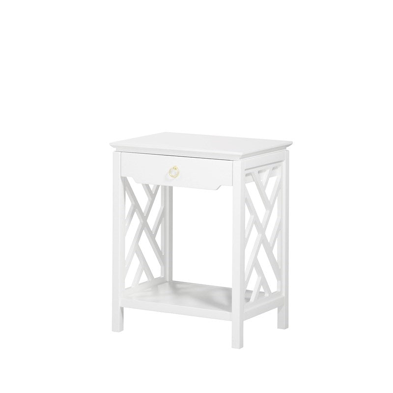 Comfort Pointe (Set of 2) Modern Night Stand in White