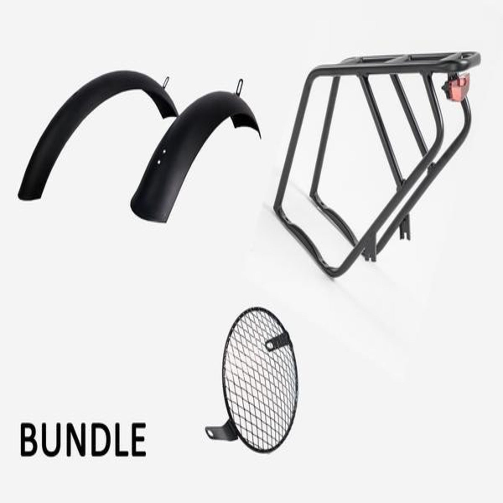 Revi Bikes Cheetah Pannier Bag + Rear Rack Fender and Rear Light Bundle