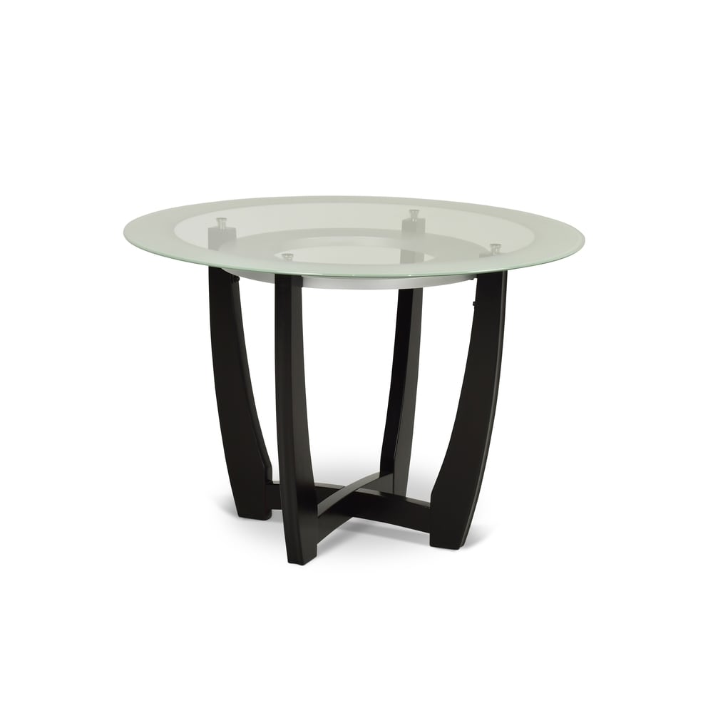 Vashon Glass Top Dining Table by Greyson Living   Espresso