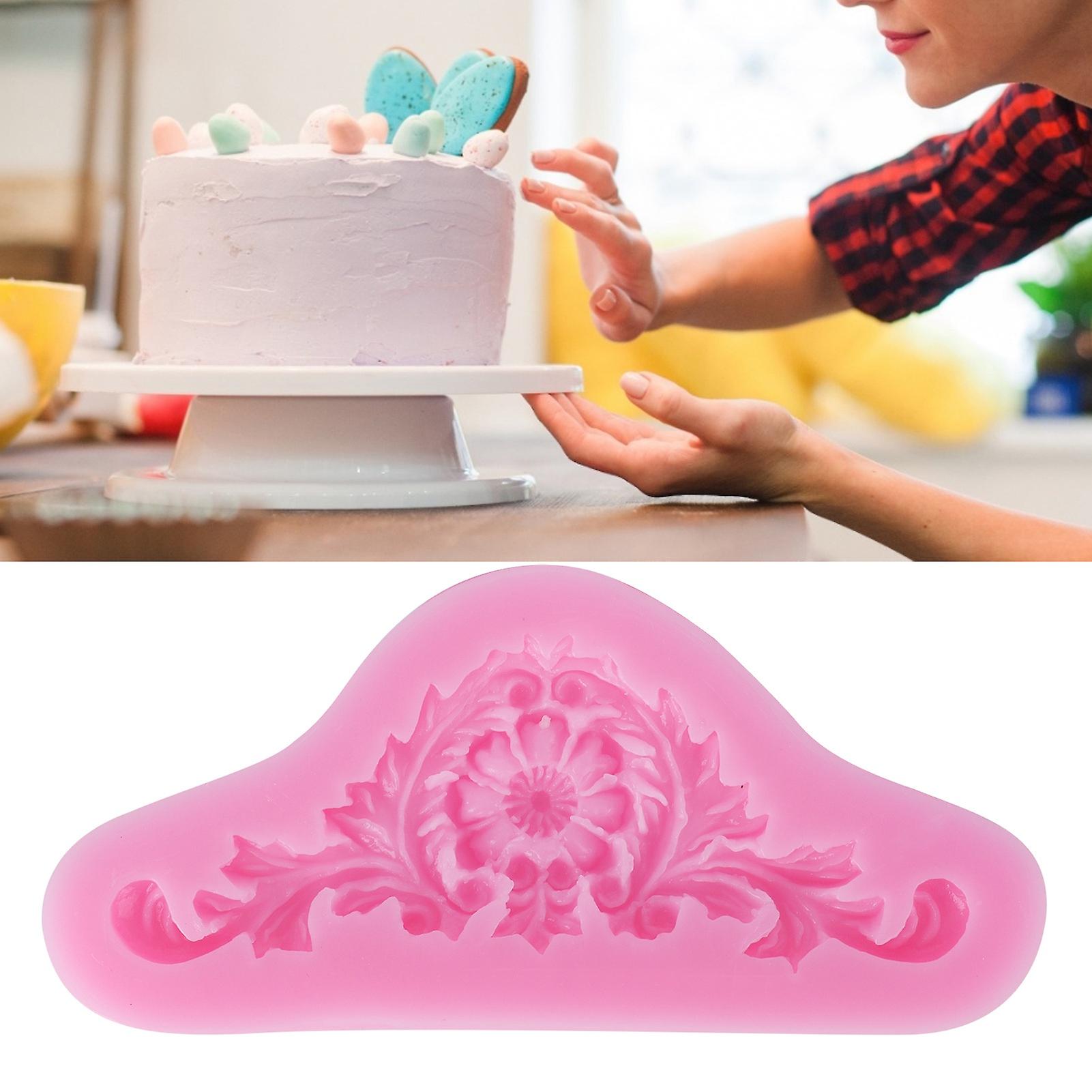 Cake Fondant Embossing Mould，silicone Fondant Mold，diy Chocolate Fondant Mould，easy To Clean，non-stick Molds，for Kitchen Bakery
