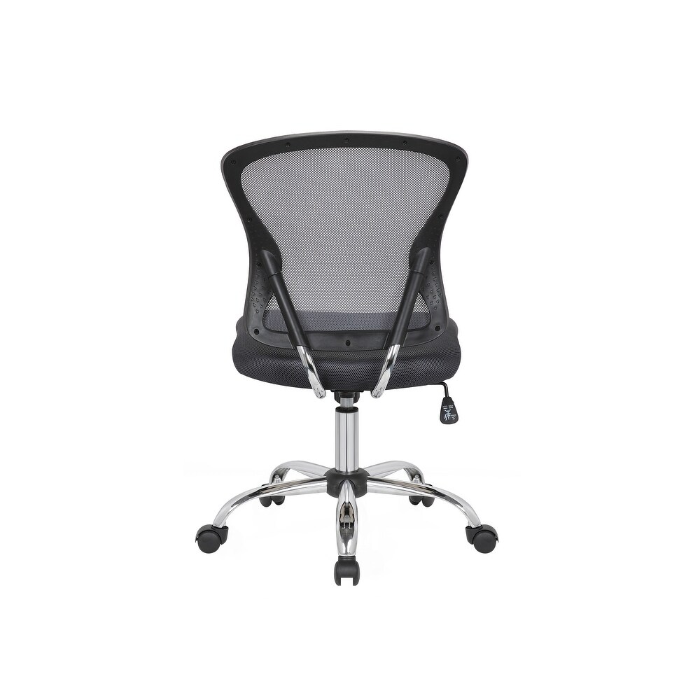 Porthos Home Cody Armless Office Chair  Mesh Back  Adjustable Height