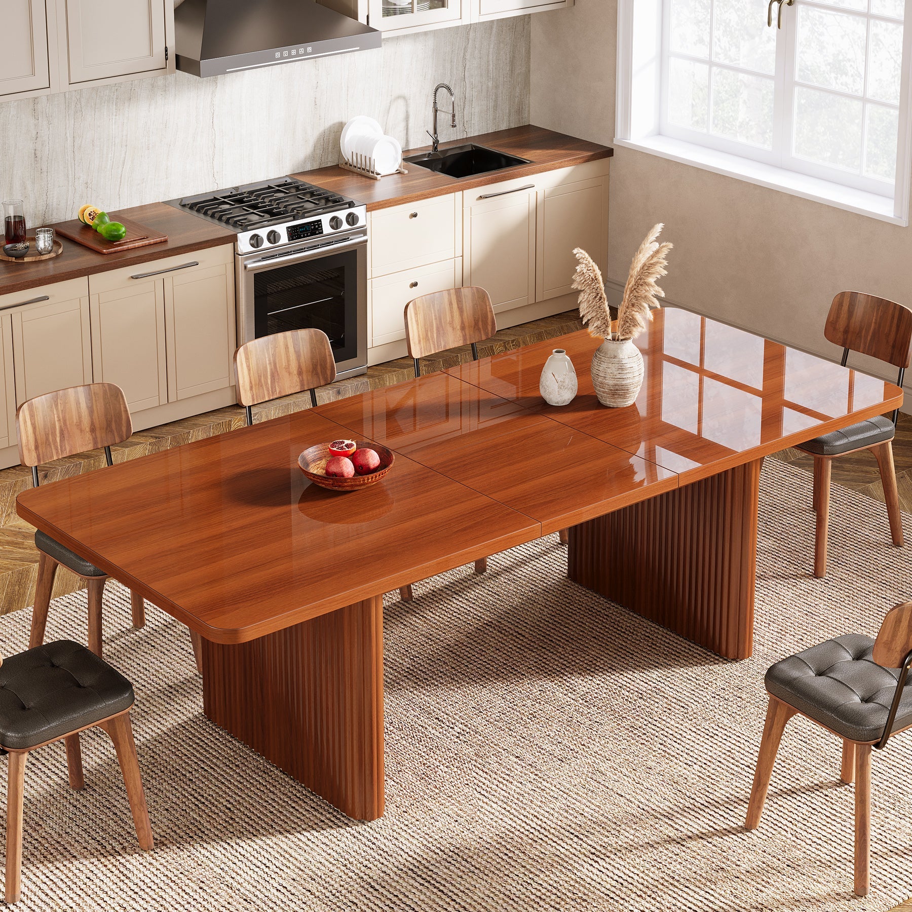 62 Dining Table, Mid-century Extendable Kitchen Table