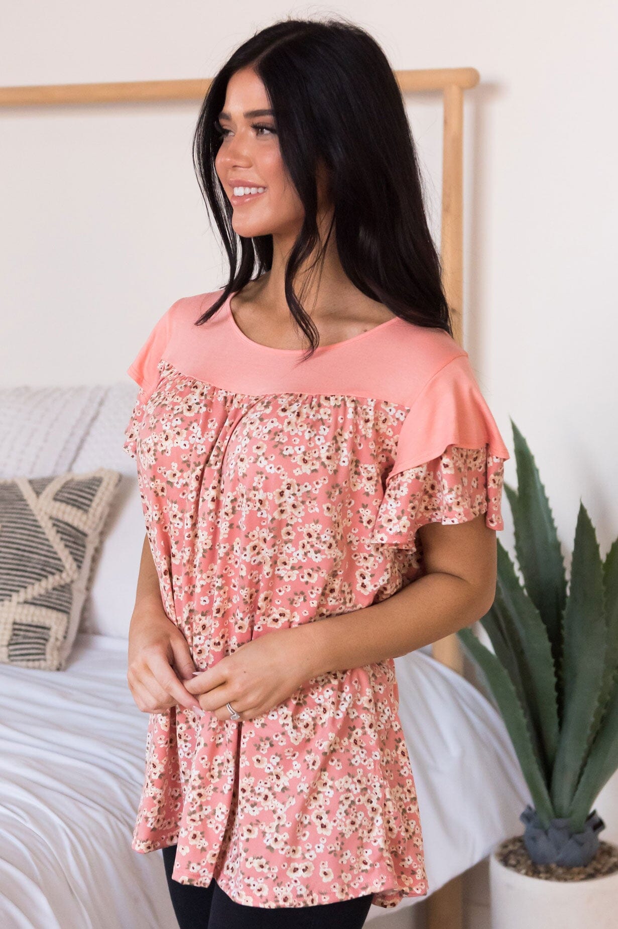 Ready To Bloom Modest Top