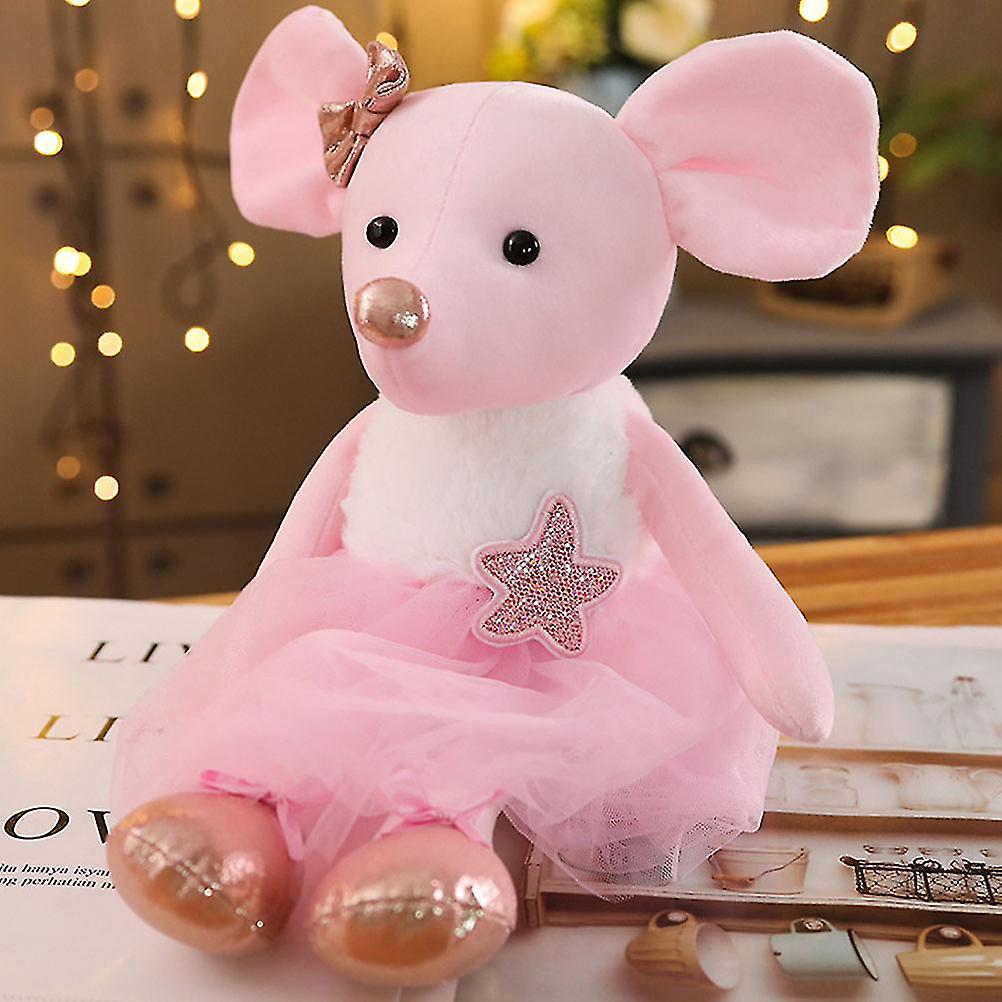 45cm Cute Ballet Mouse Plush Toys Lovely Dressing Clothes Animal Mouse Dolls Birthday Gifts