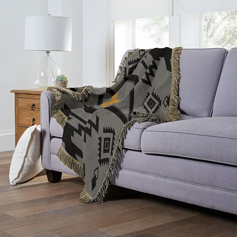 Yellowstone Logo Western Jacquard Throw