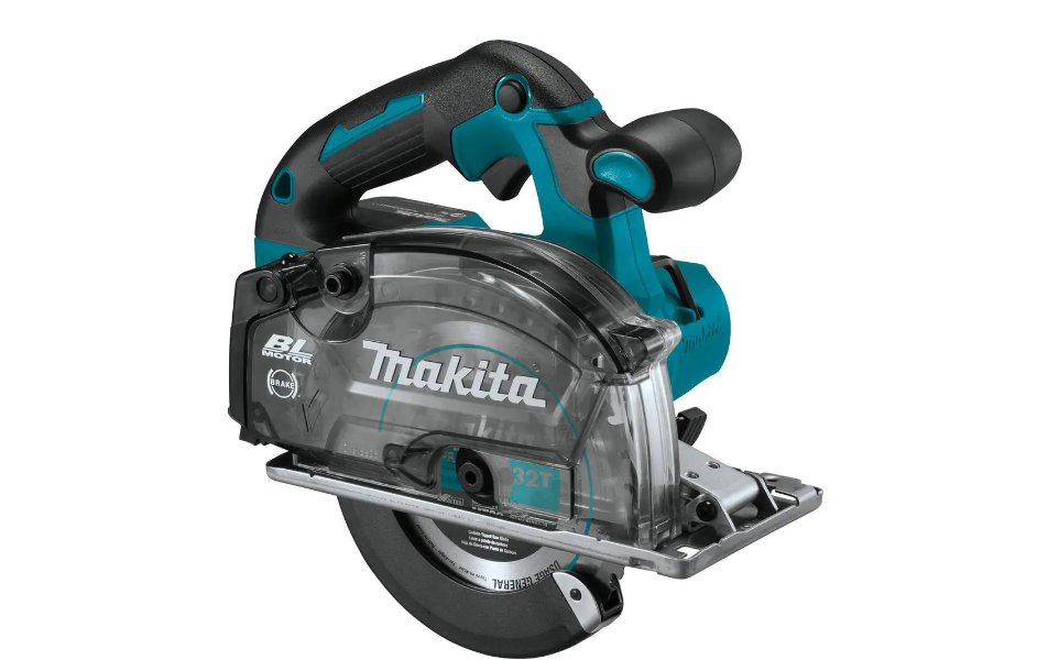 Makita XSC04Z 18-Volt LXT Lithium-Ion Brushless Cordless 5-7/8 in. Metal Cutting Saw with Electric Brake and Chip Collector Tool-Only