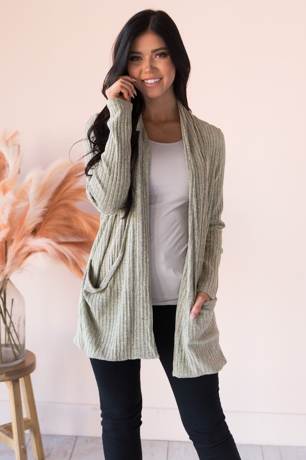 Singing To My Soul Modest Pocket Cardigan