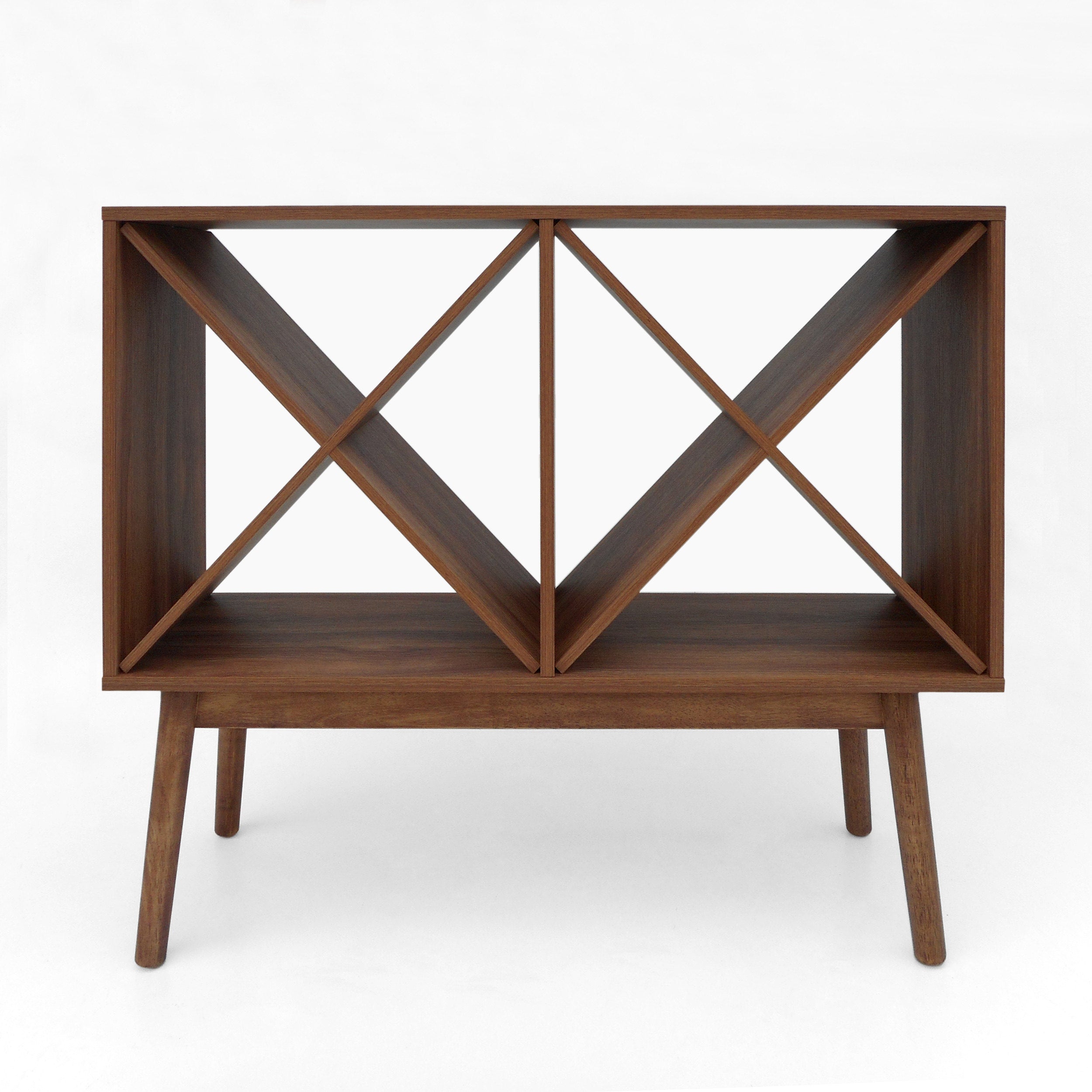 Britney Mid Century Modern Wine Rack Cabinet