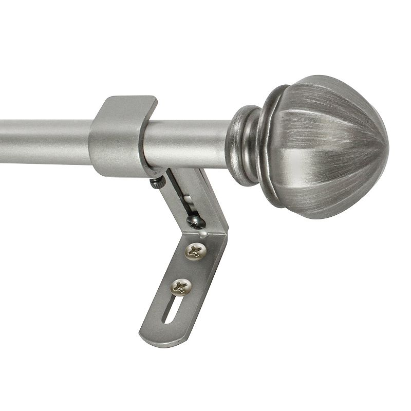 Decopolitan Facet Ball Curtain Rod Set