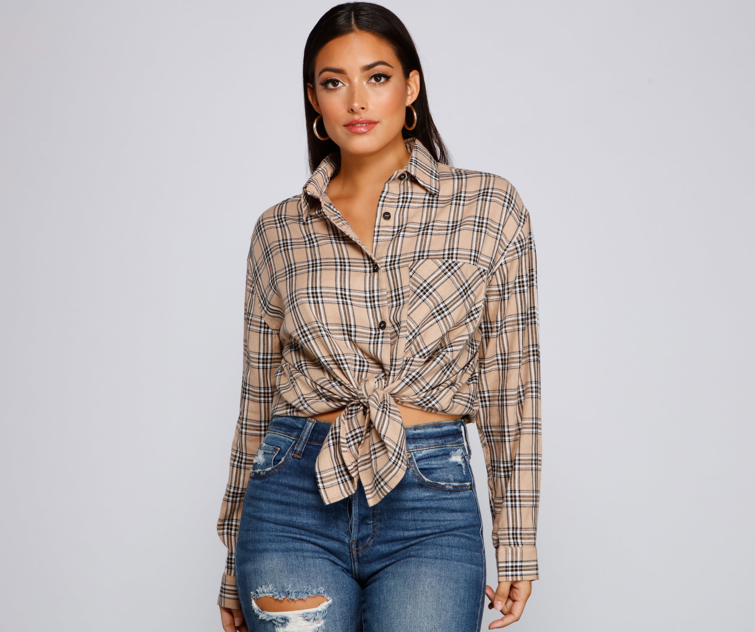 Mad About It Plaid Button Down Shirt