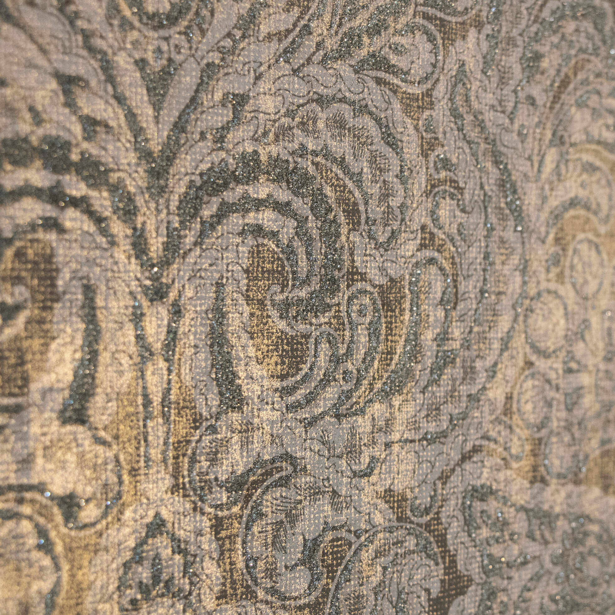 Aphrodite Brown Gold Wallpaper from the Adonea Collection