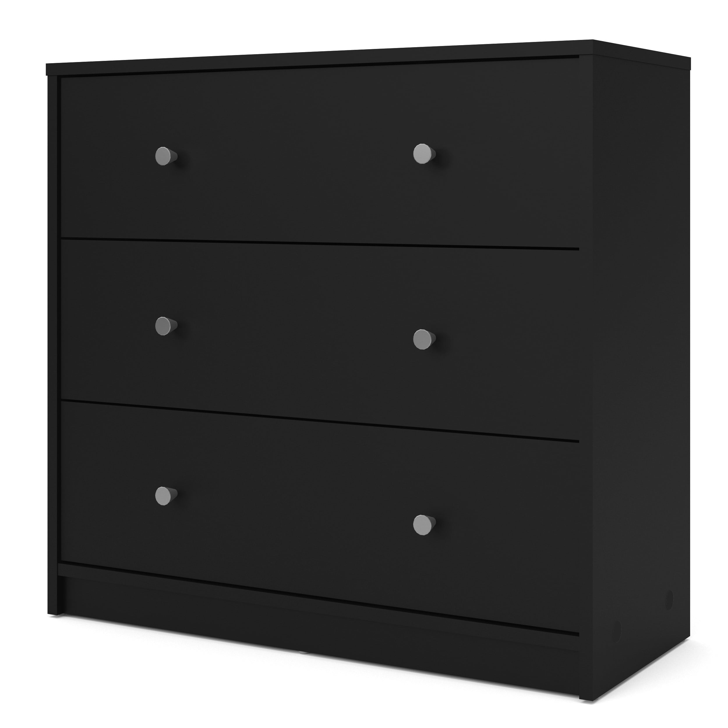 Studio 3 Drawer Chest, Black