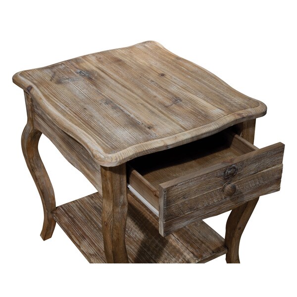 Alaterre Rustic Reclaimed Wood End Table