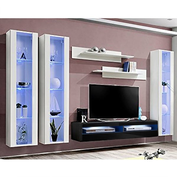 Fly CD2 35TV Wall Mounted Floating Modern Entertainment Center