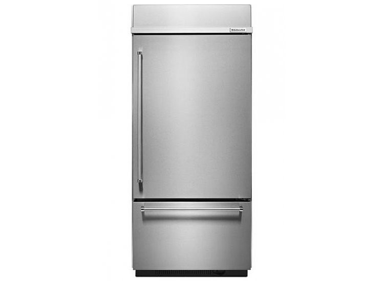 KitchenAid 20.9 Cu. Ft. Stainless Steel Built-In Bottom Freezer Refrigerator