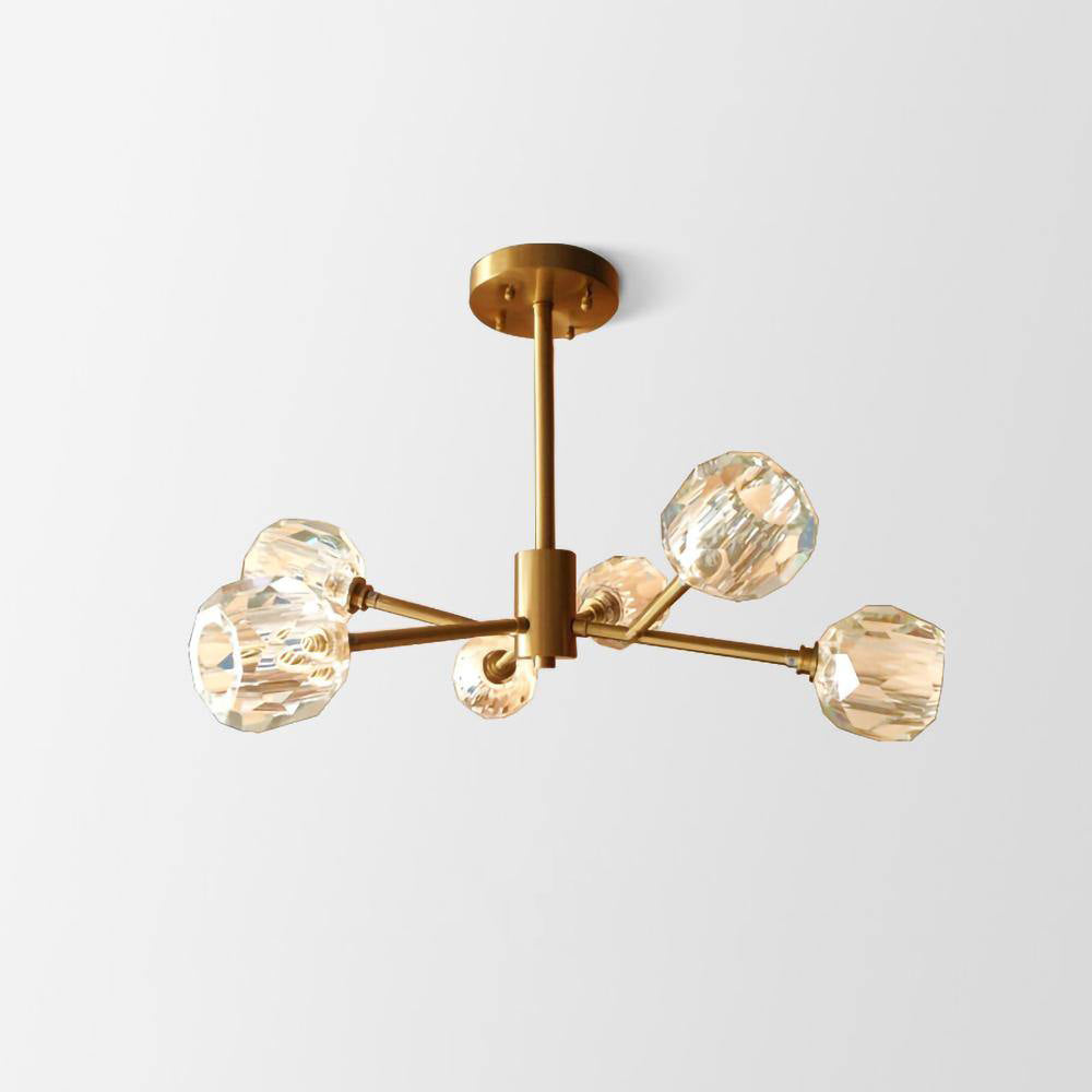 Crystal Ball Round Cluster Chandelier