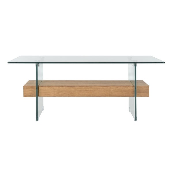 SAFAVIEH Kayley Modern Glass Coffee Table - 43.3