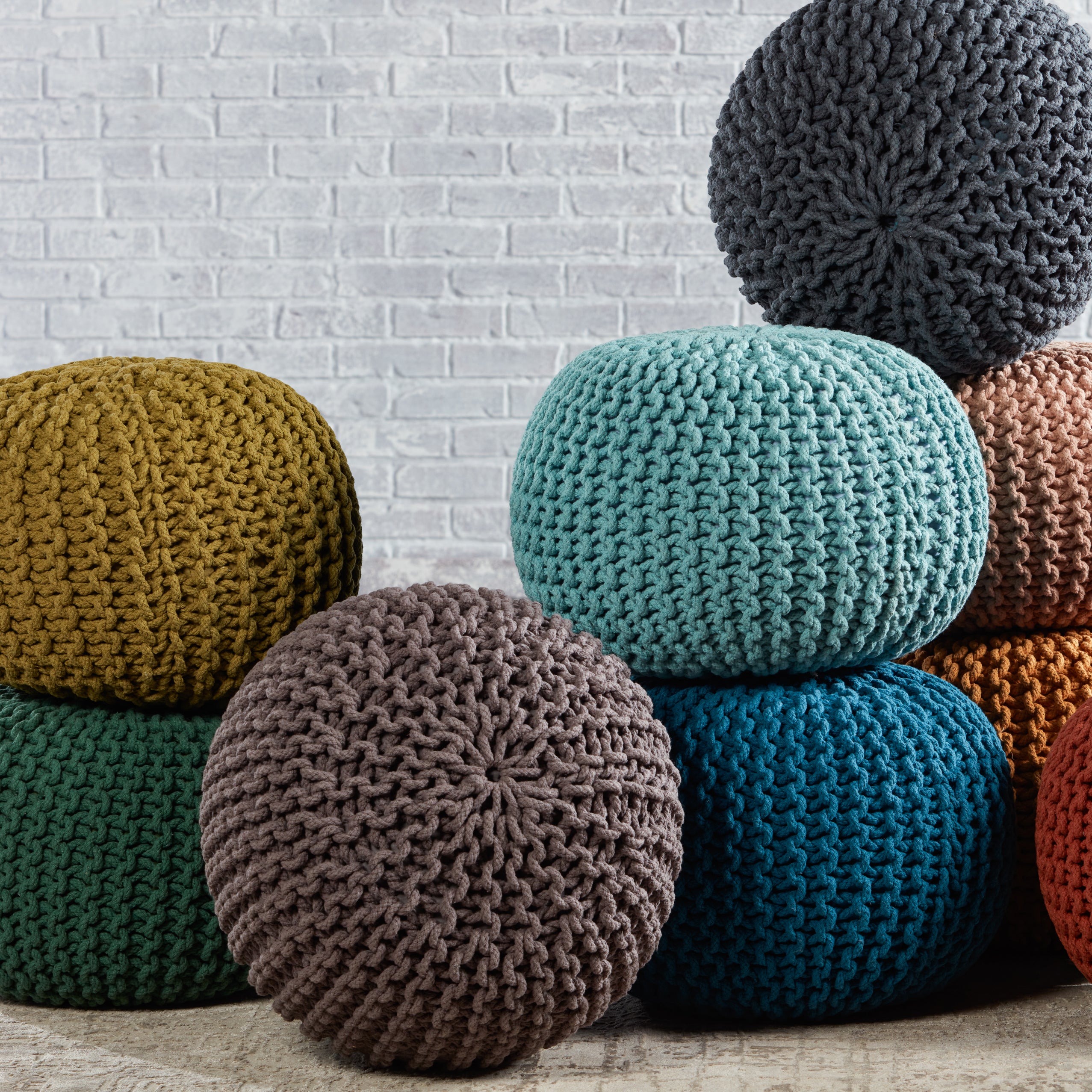 Spectrum Pouf Green Pouf