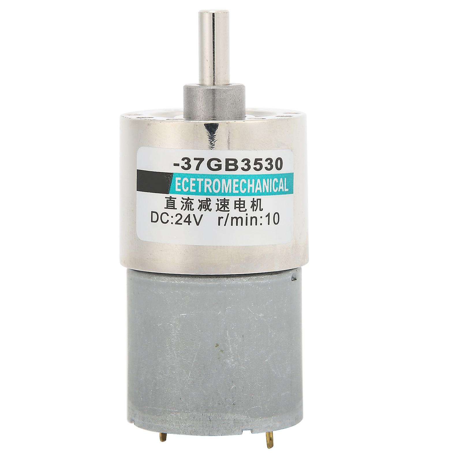 Dc Gear Motor Micro Small Low Speed Large Torsion Permanent Magnet 24v Xd37gb3530 + Bracket10rpm/min