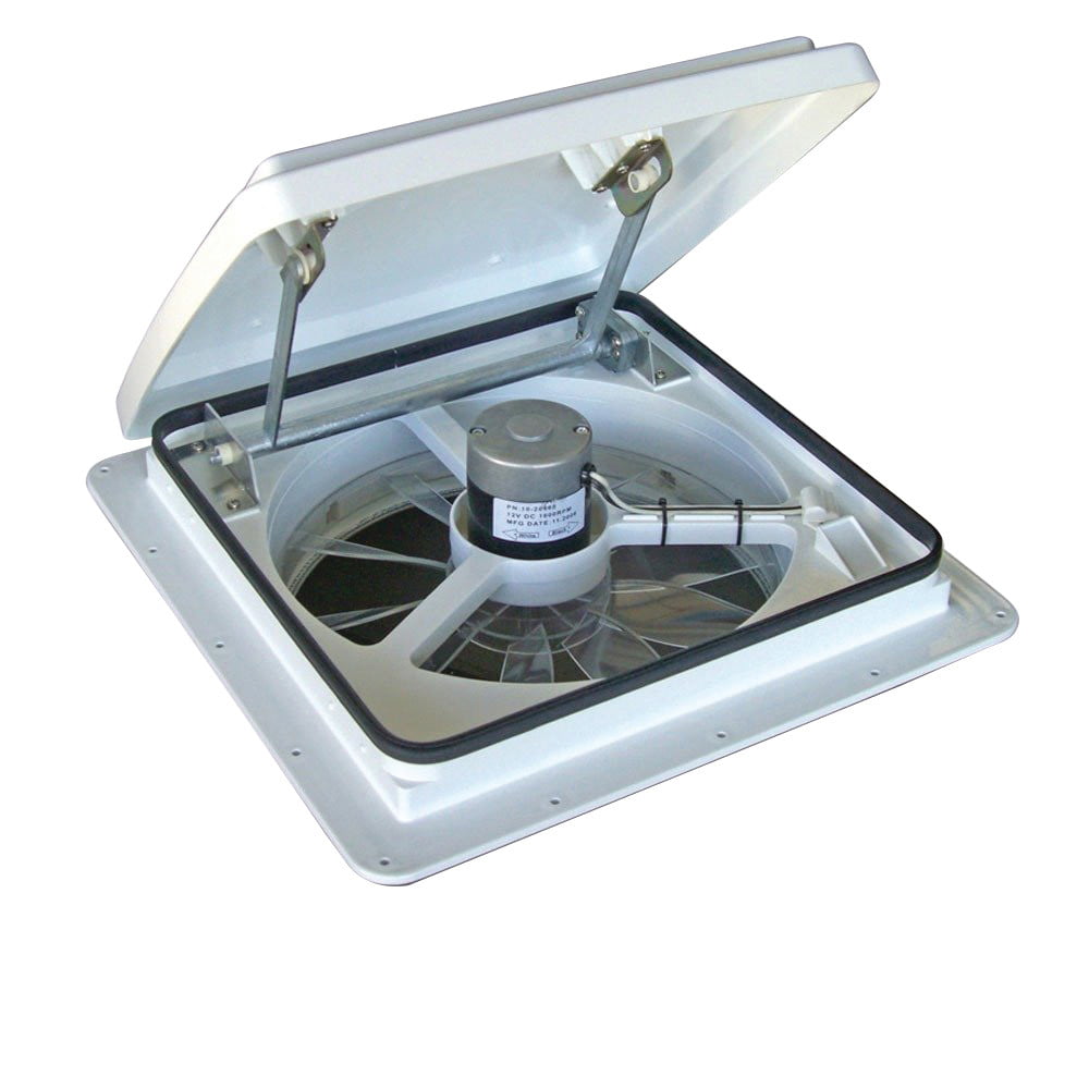 MaxxFan Plus 0004000K White RV Fan with Manual Opening