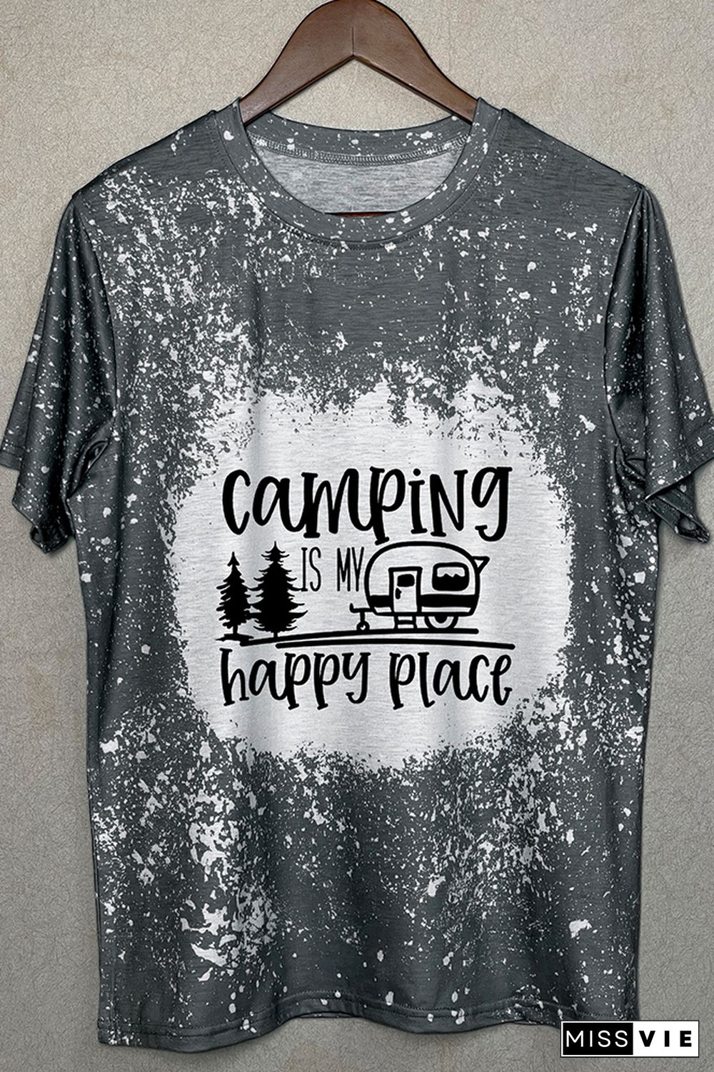 Camping Is My Happy Place Graphic Tee Wholesale