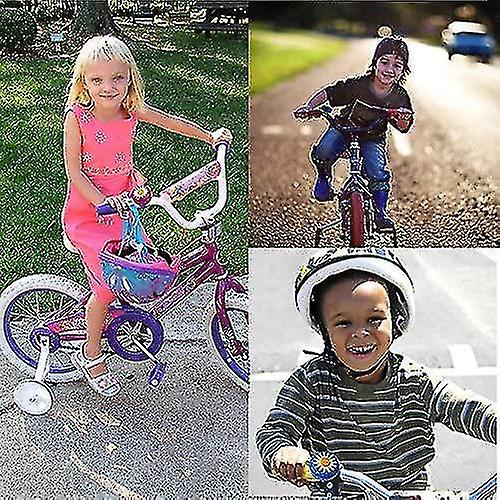 2 Pcs Kids Bike Bell， Cute Flower Bicycle Bell For Kid's Girls Boys， Toddler Bike Bells