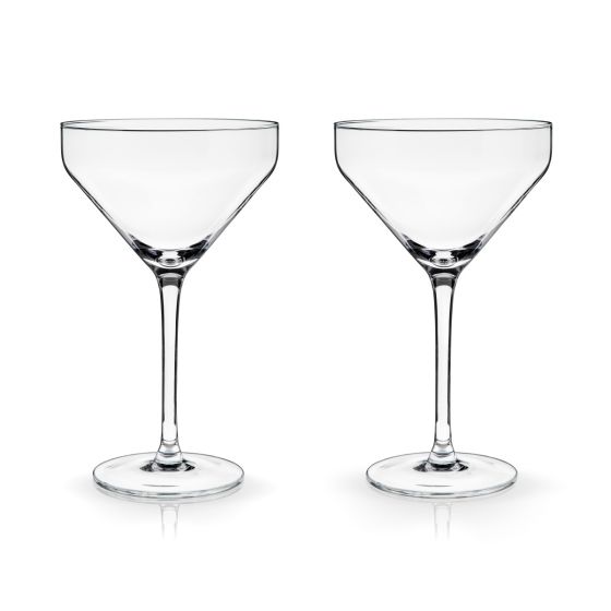 Angled Martini Glasses