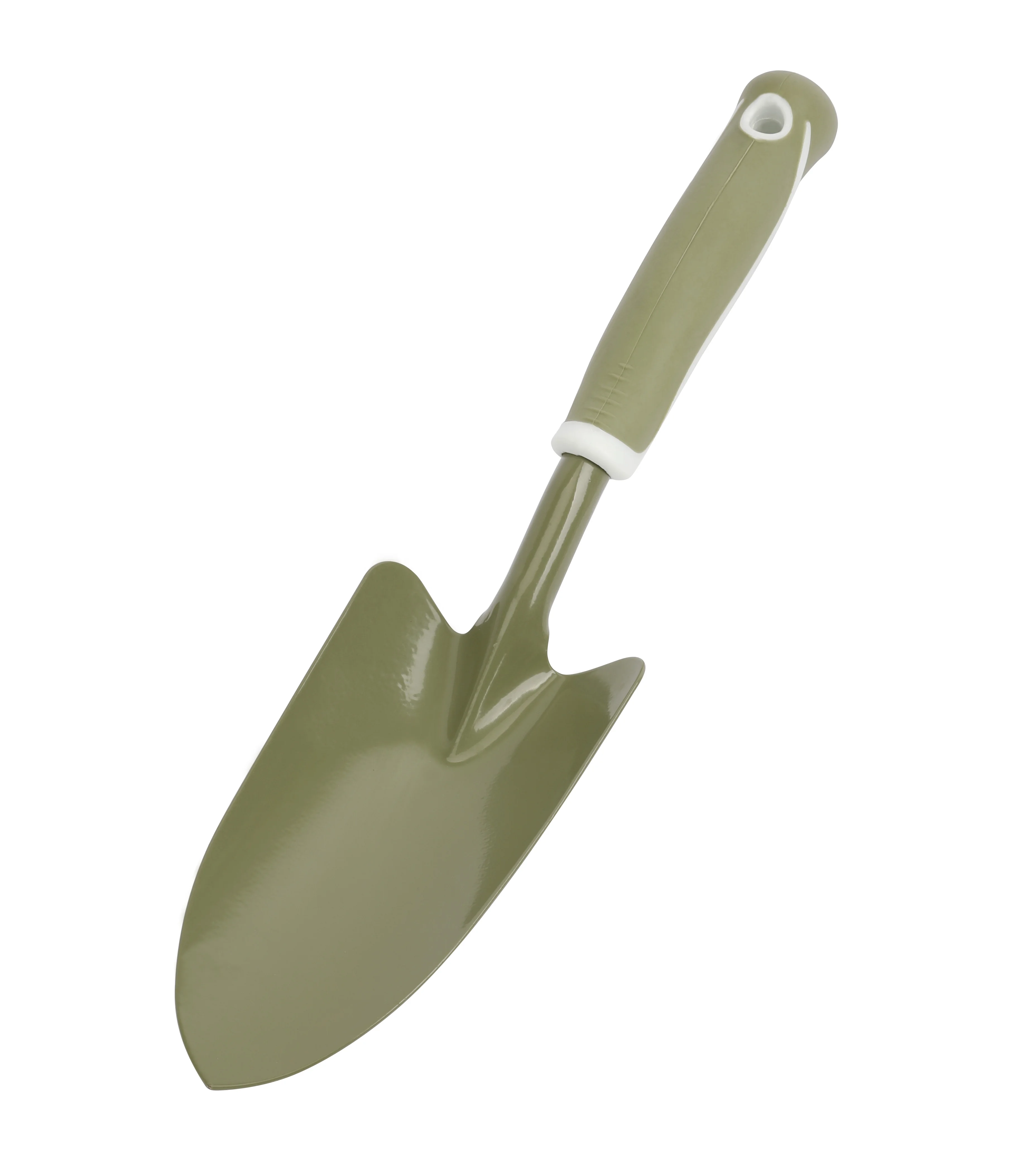 Carbon steel PP TPR handle green white Trowel shovel gardening tools products