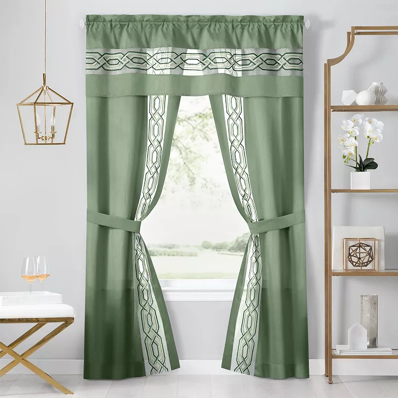 Achim Paige 5-Piece Window Curtain Set