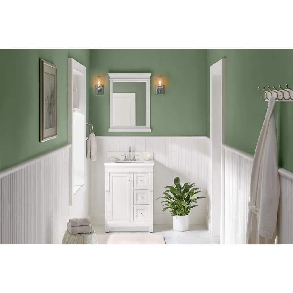 Home Decorators Collection Naples 24 in W x 2163 in D Bath Vanity Cabinet Only in White