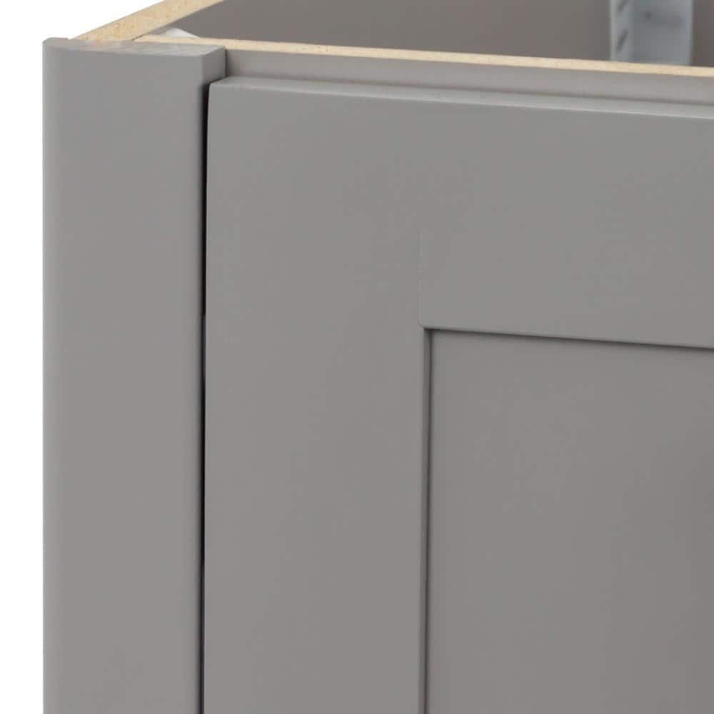 Home Decorators Collection Westcourt 24 in W x 22 in D x 34 in H Bath Vanity Cabinet Only in Sterling Gray