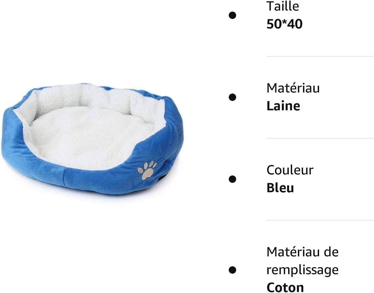 Pet Bed For Cats And Small Medium Dogs Basket With Round Or Oval Donut Cushion Nesting Pet Bed，blue，50 * 40，b