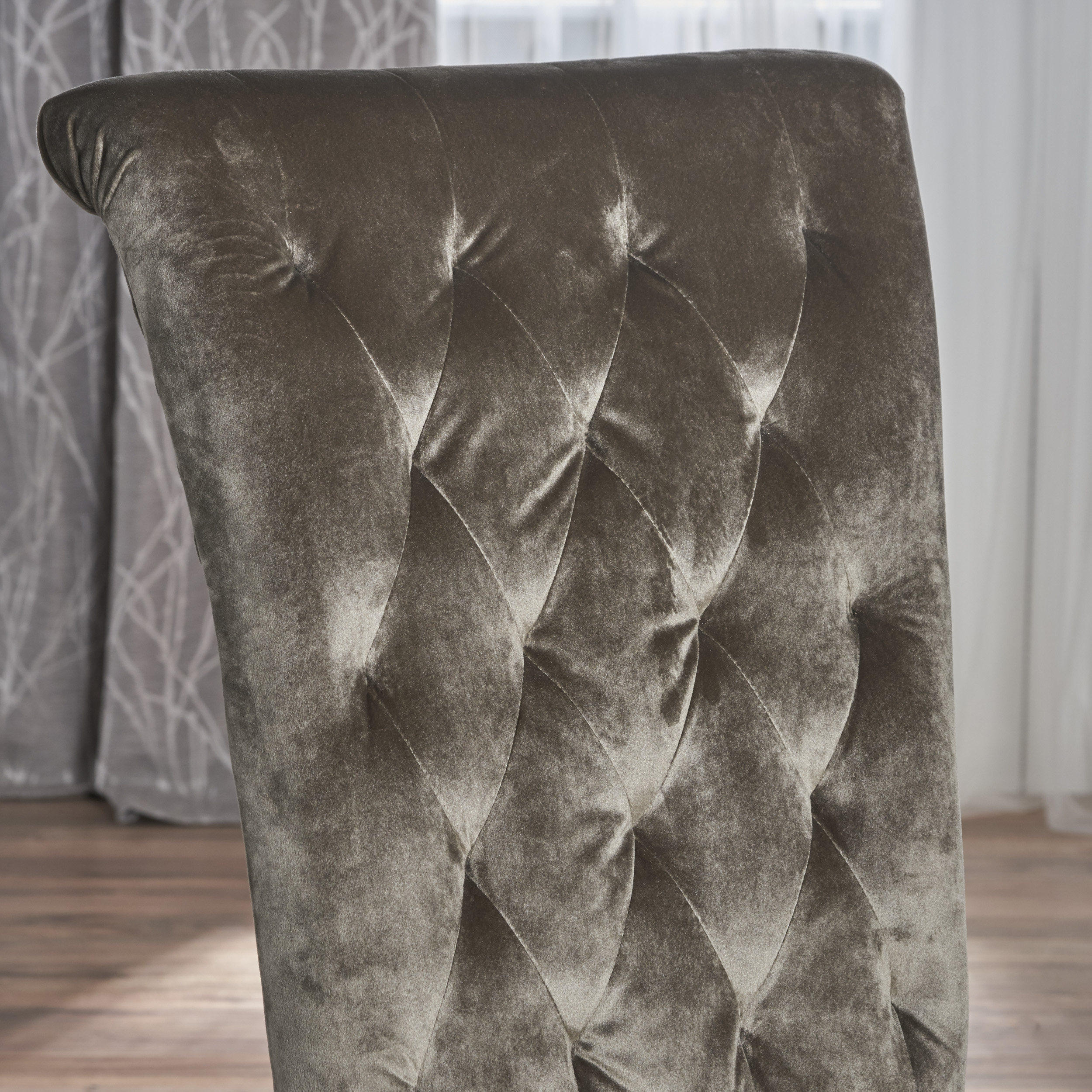 Venus Tufted New Velvet Dining Chair - Set of 2