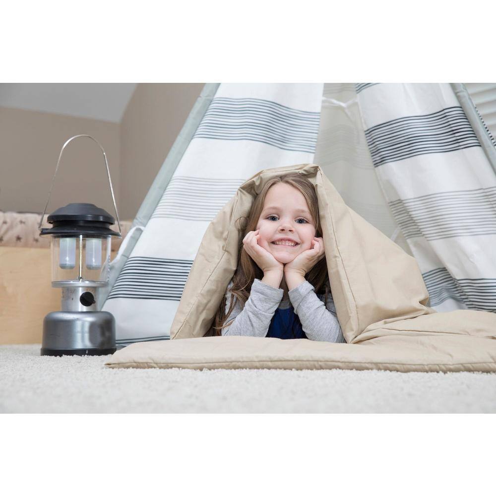 Disc-O-Bed Children's Duvalay with Luxury Cappucino Memory Foam Sleeping Bag and Duvet 50054