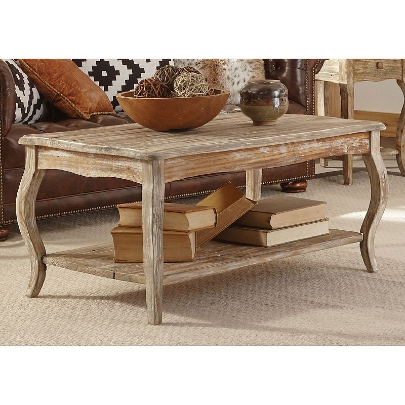 Alaterre Rustic Reclaimed Wood Coffee Table