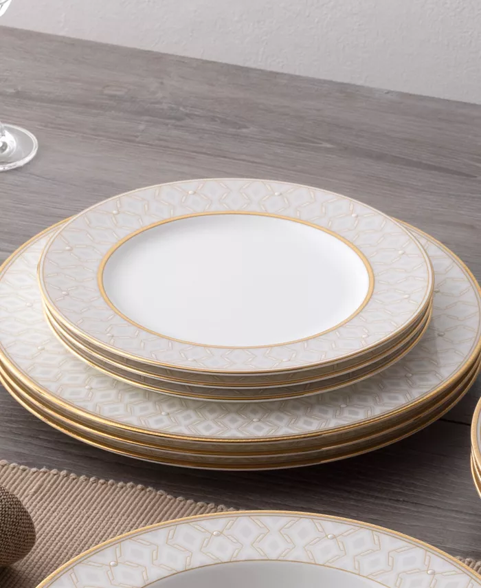 Noritake Noble Pearl Set Of 4 Salad Plates 8-1 2