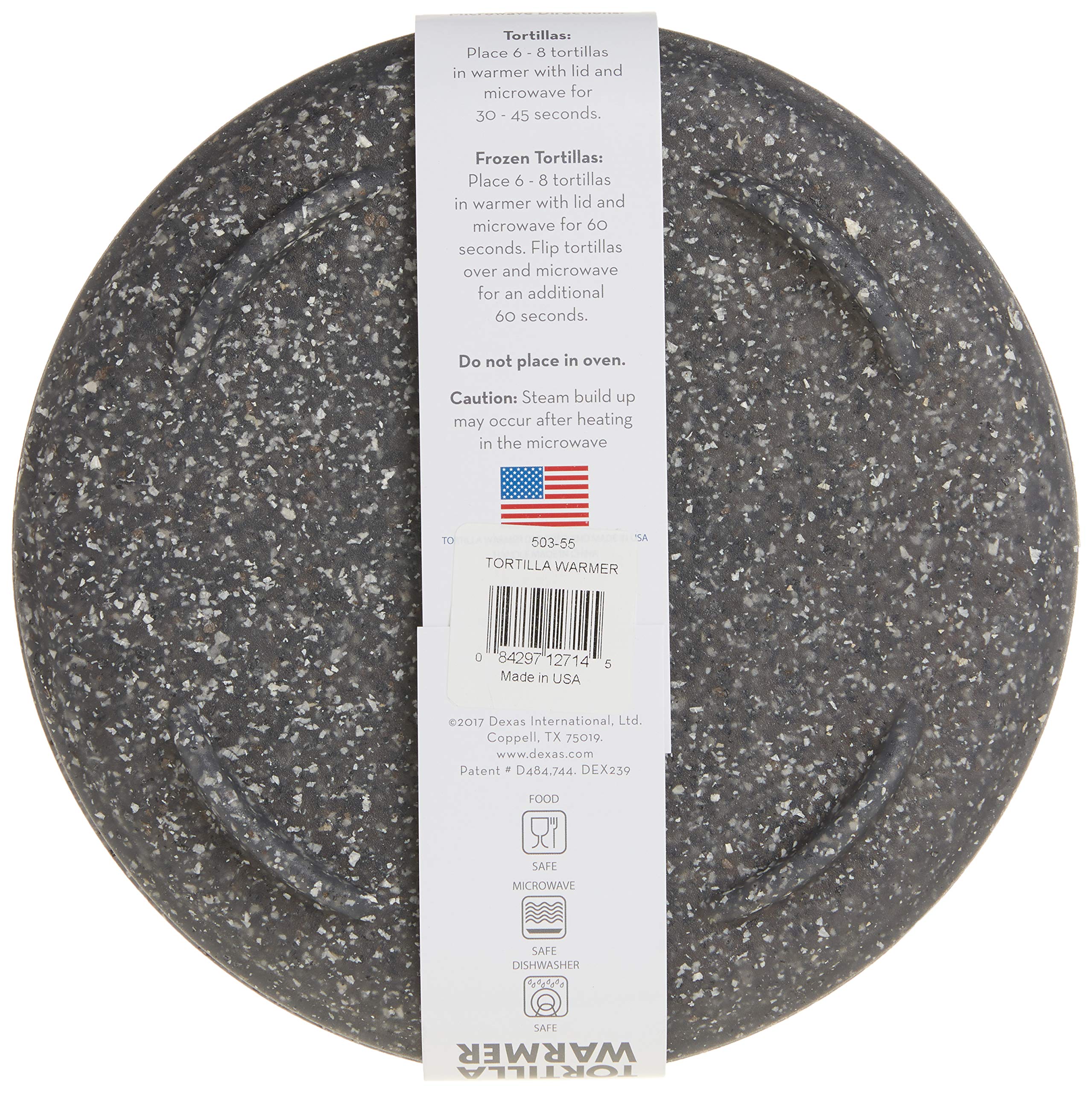 Dexas Microwavable Tortilla Warmer， Granite Pattern