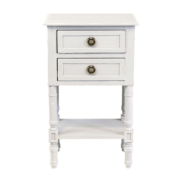 East at Main Painted Wood Side Table with Drawer