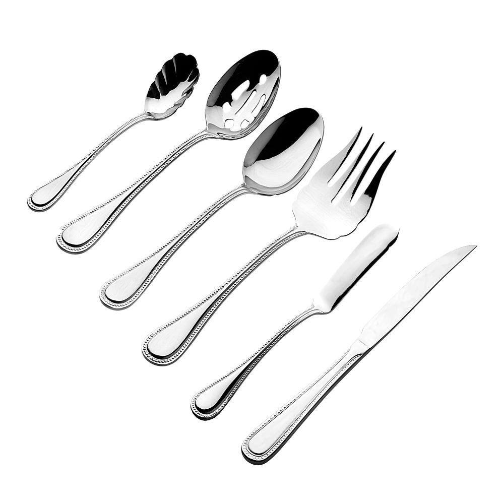 Godinger 77-Piece Stainless Steel Flatware Set (Service for 12) 42009