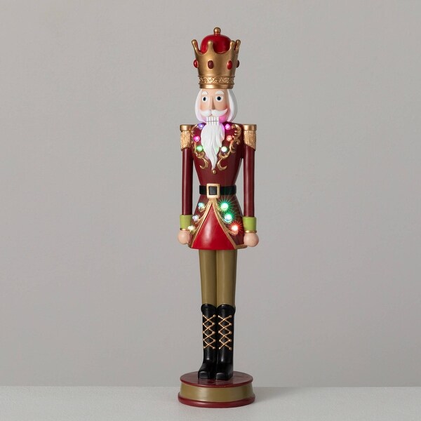 21.55H Sullivans Christmas Tall Regal Nutcracker Figure，Multicolor