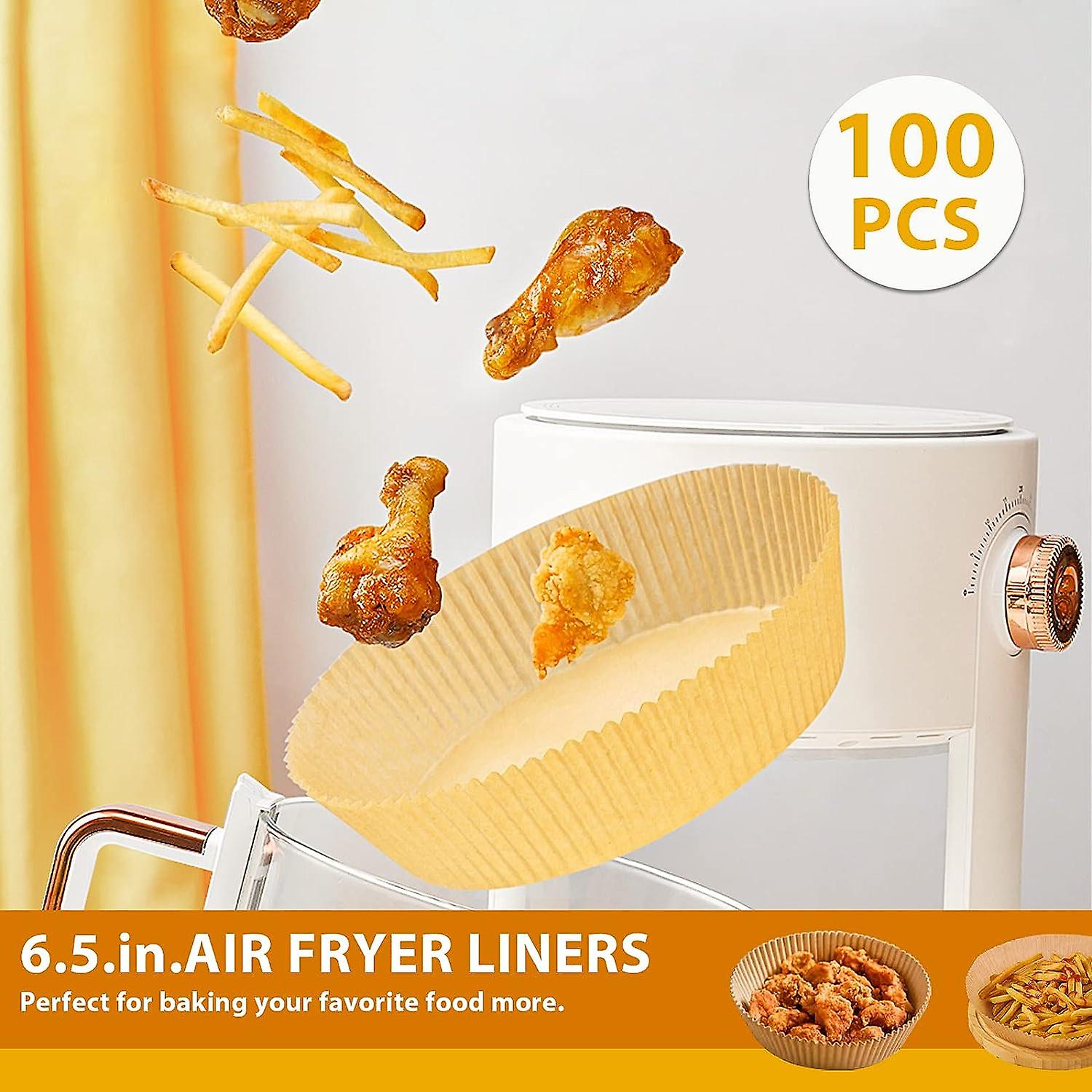 Air Fryer Disposable Paper Liner， 100 Pcs 6.5