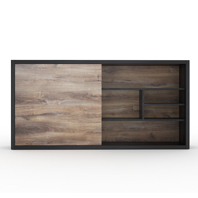 AFTAN Display Unit 240cm - Warm Oak & Black