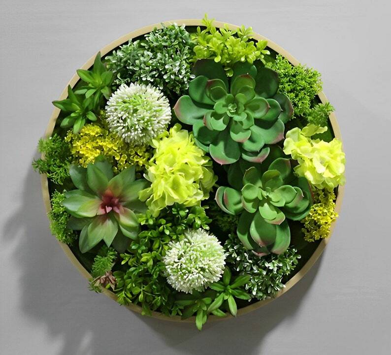Artificial Plant Succulent Wall Art | Plant Wall | Wall Decoration | H