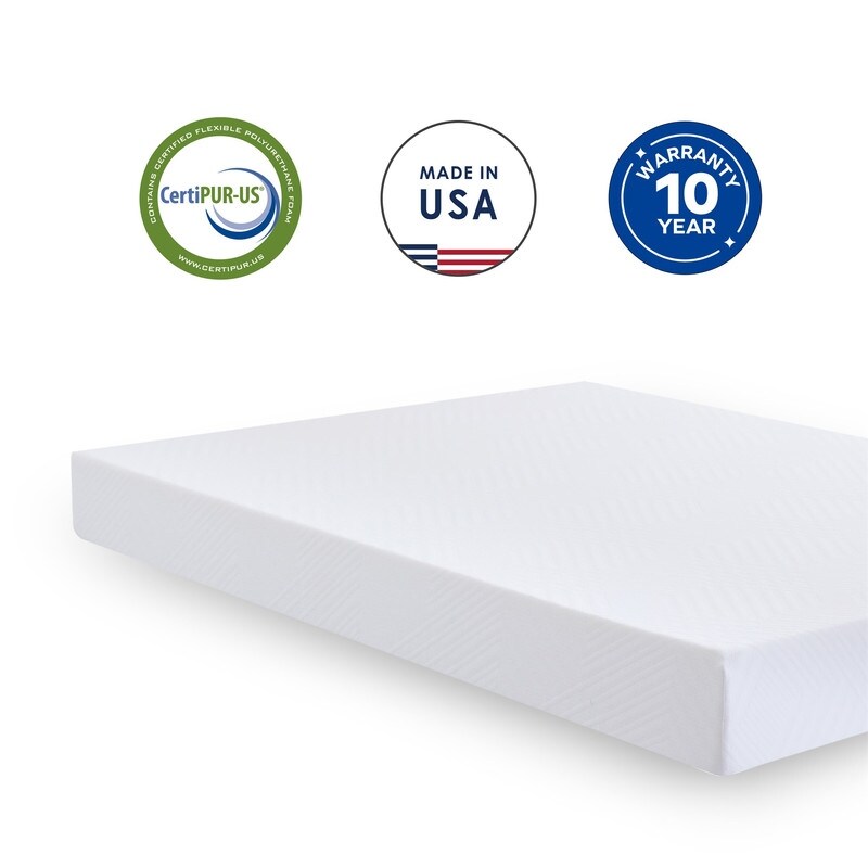 8 inch Green Tea Gel Infused Memory Foam Mattress for a Cool Sleep Bed in a Box