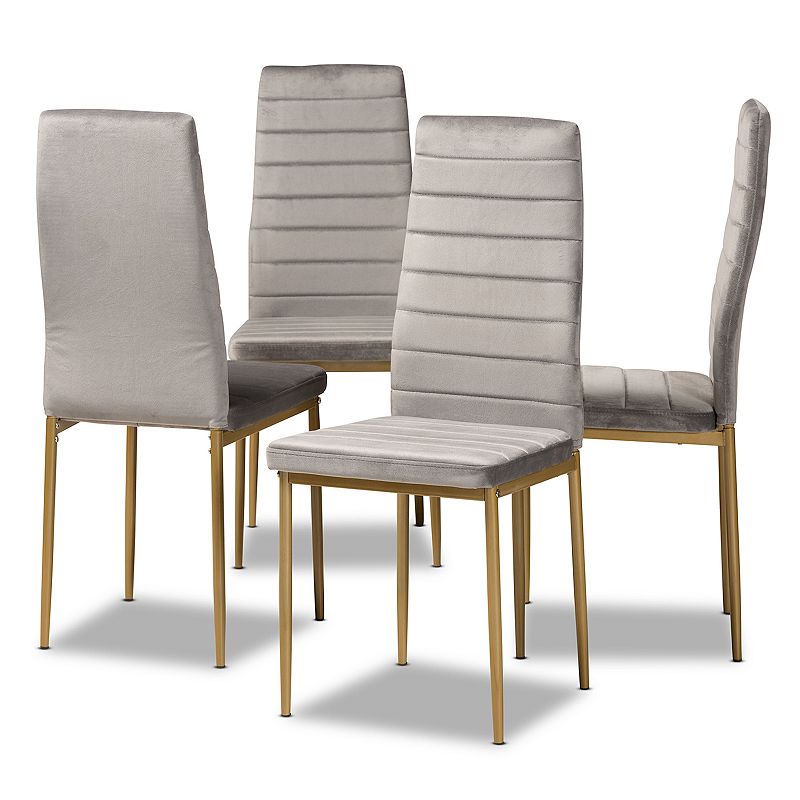 Baxton Studio Armand Dining Chair 4-piece Set