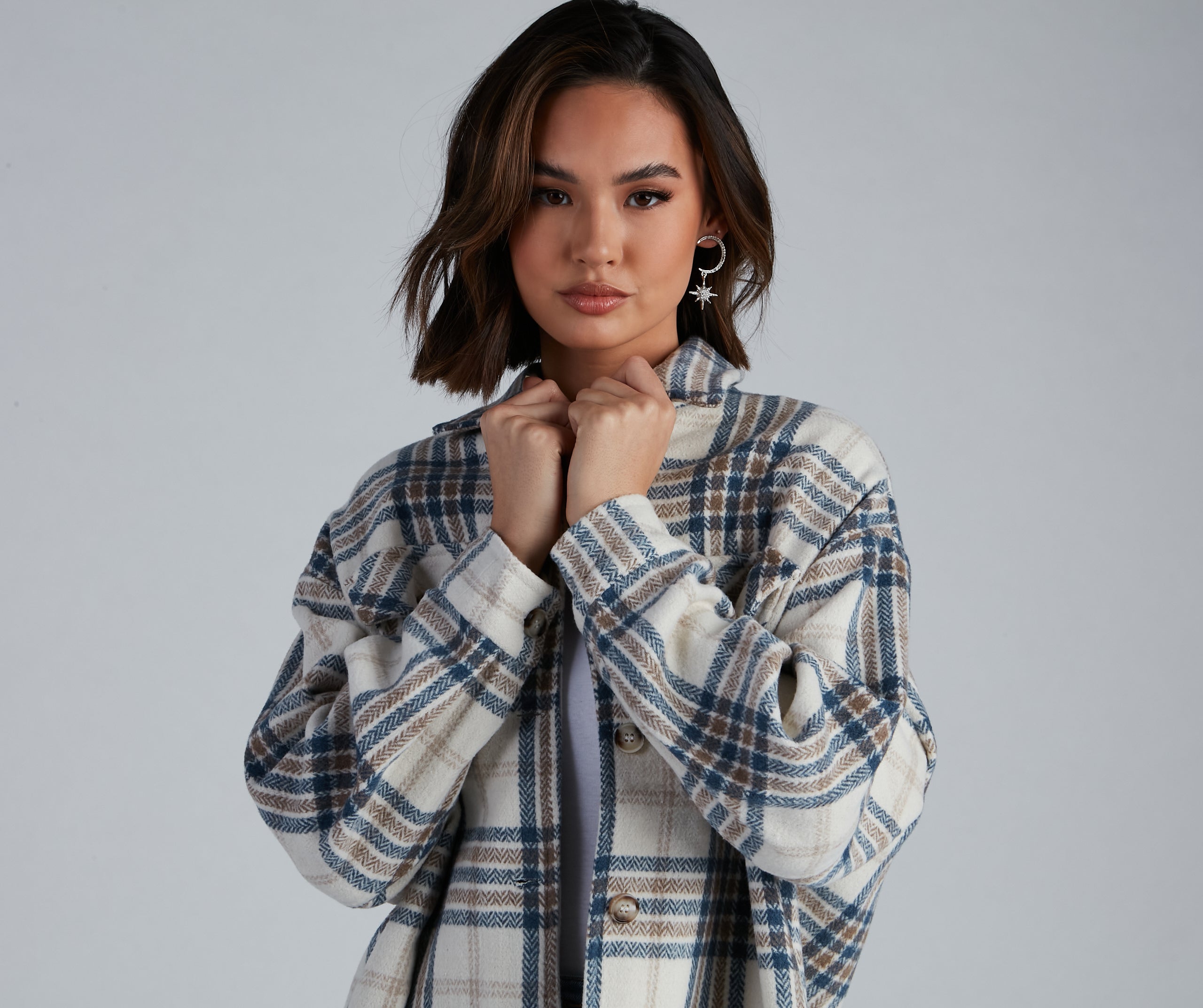 Chill Out Plaid Shacket