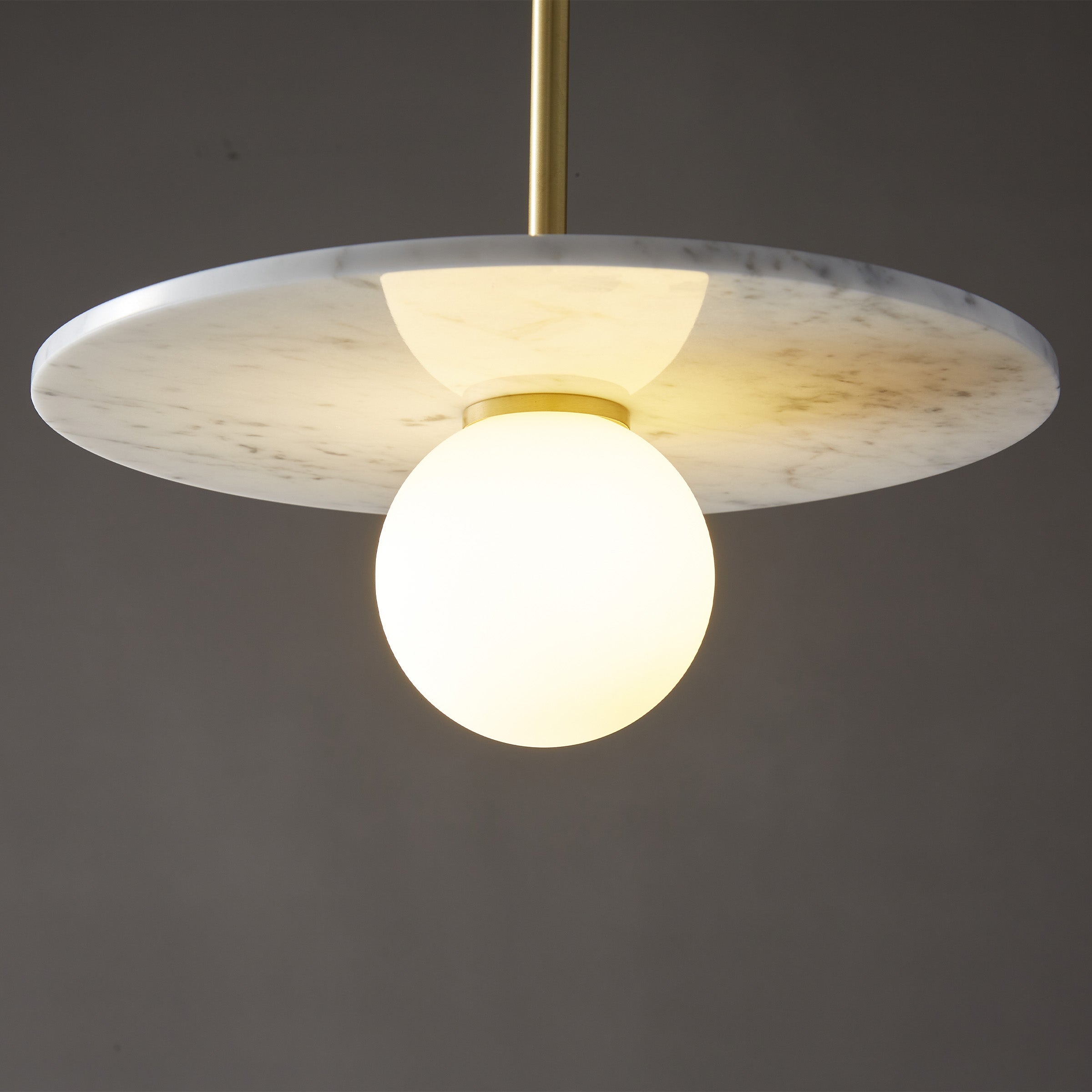 White Marble Pendant Lamp  7703S1-We