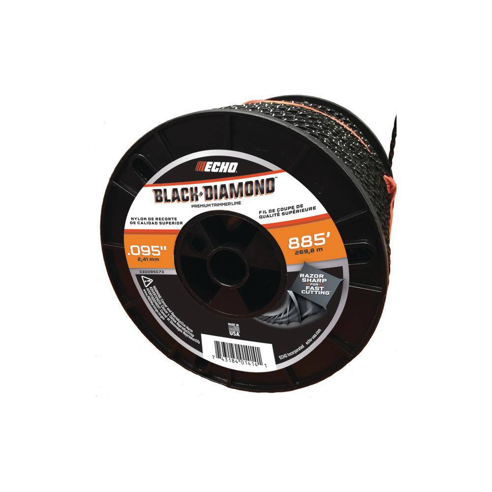 ECHO Black Diamond 0.095 in. x 885 ft. Medium Trimmer Line Spool 330095073