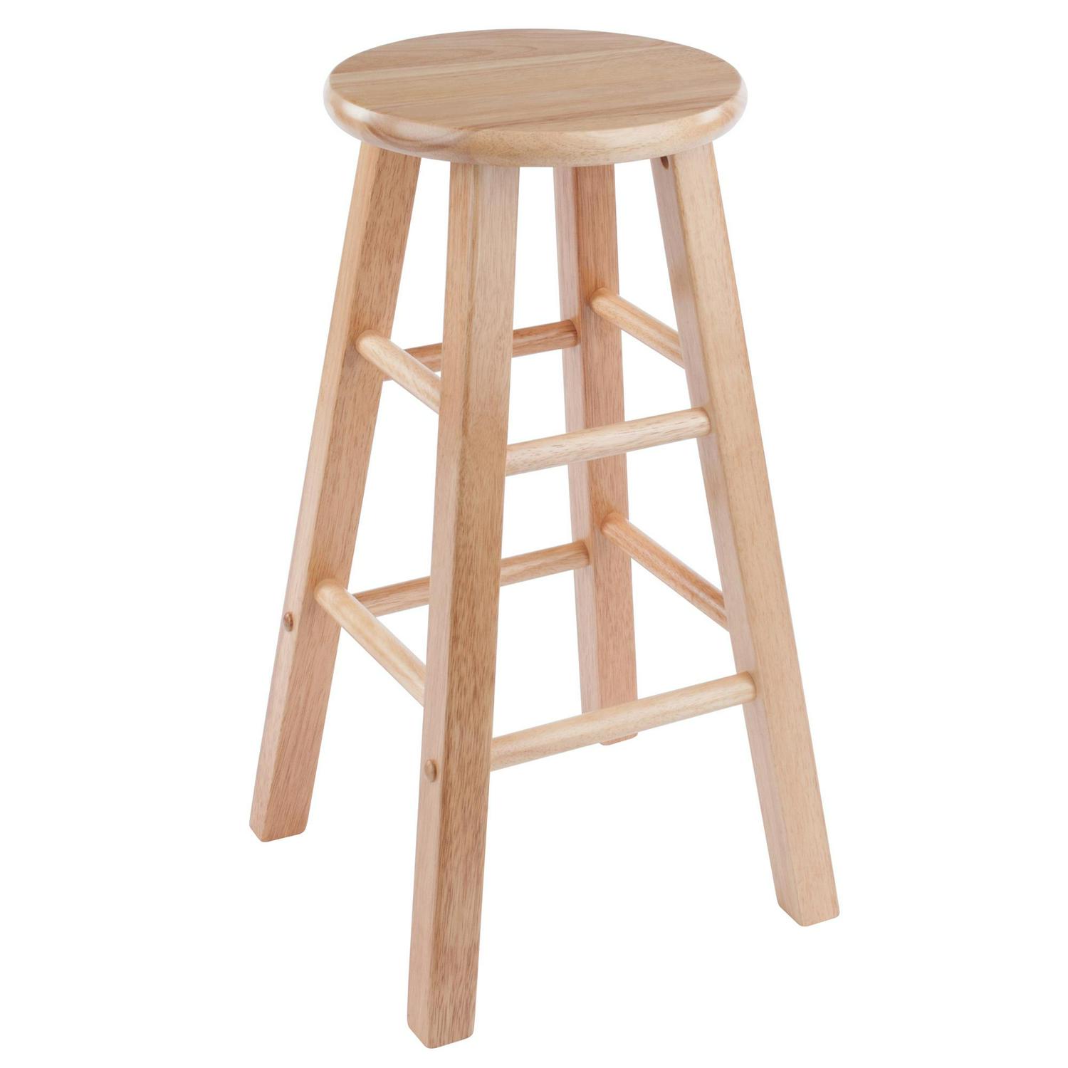 Winsome Wood Element 2Pc 24  Counter Stool Set Natural Finish  Crowdfused