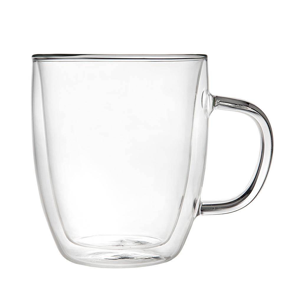 Godinger 16 oz. Double Glass Coffee Mug 18104